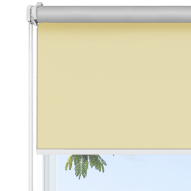 Roleta blackout 100% zaciemnienia na ścianę maxi - bladożółta