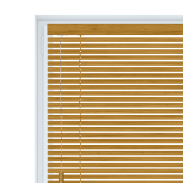 Żaluzja drewniana 25 mm lux na wymiar - light oak